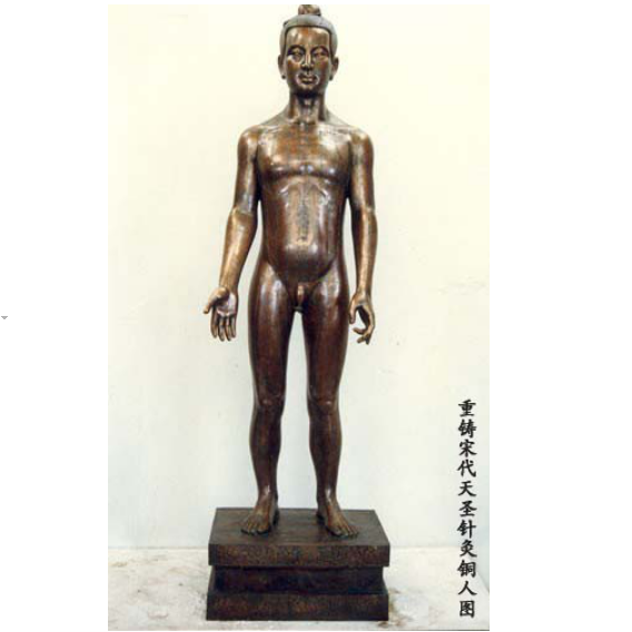 仿宋天圣針灸銅人 (真銅全銅、58黃銅材質(zhì))