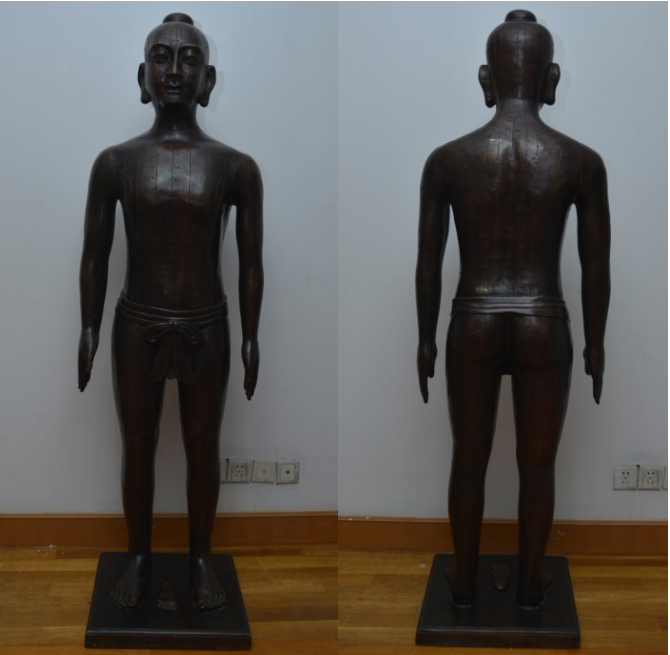仿明代針灸銅人模型(真銅全銅、58黃銅材質(zhì))