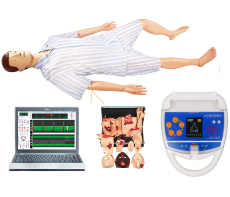高級綜合急救護理訓練模擬人（AED、CPR、護理、